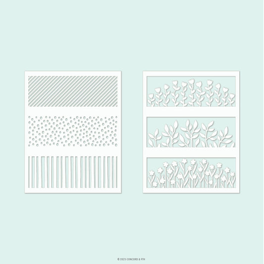 Concord & 9th - Hillside Stencil Pack