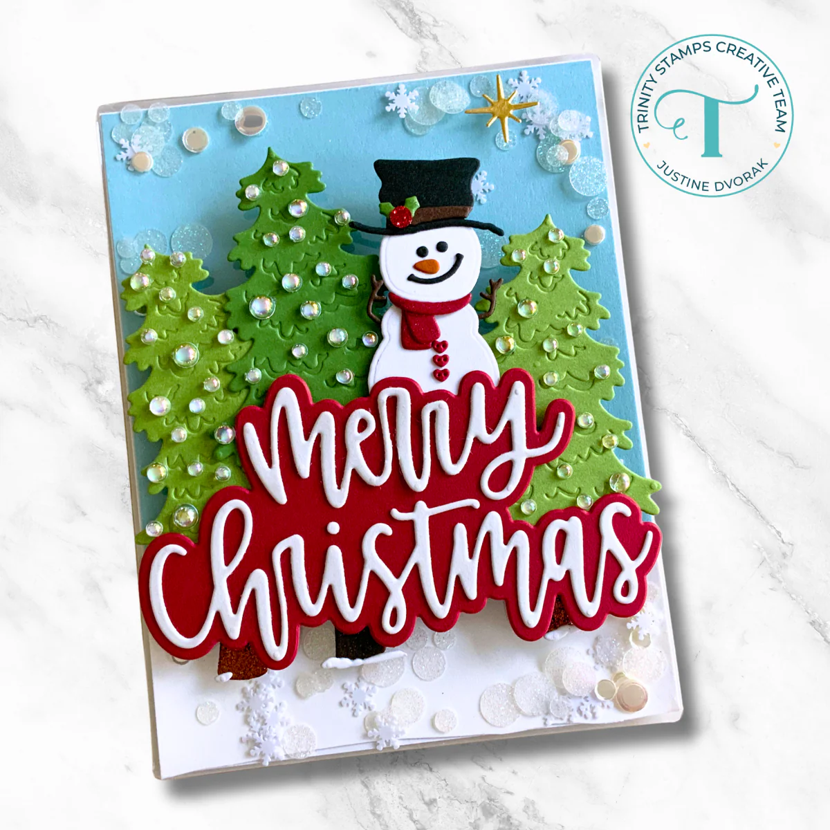 Trinity - Large Christmas Sentiment Die Set