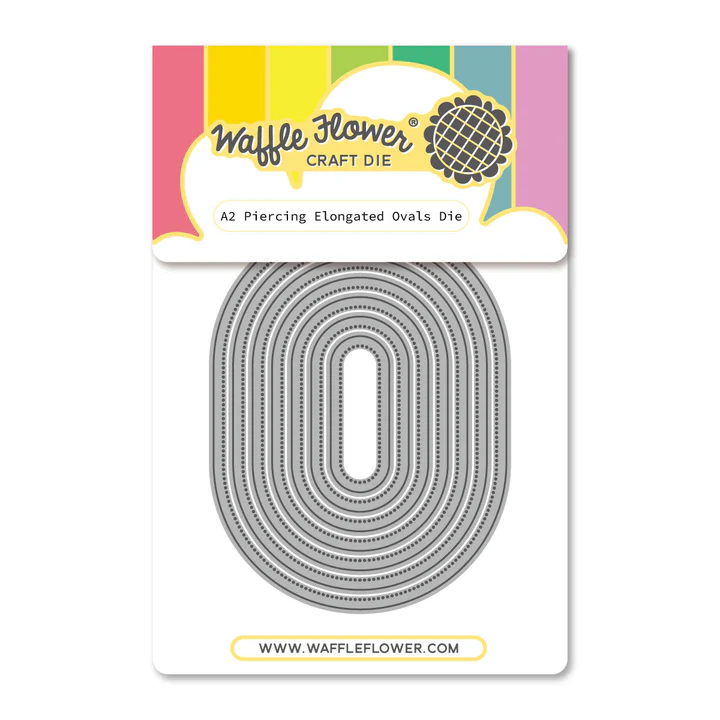 Waffle Flower - A2 Piercing Elongated Ovals Die Set