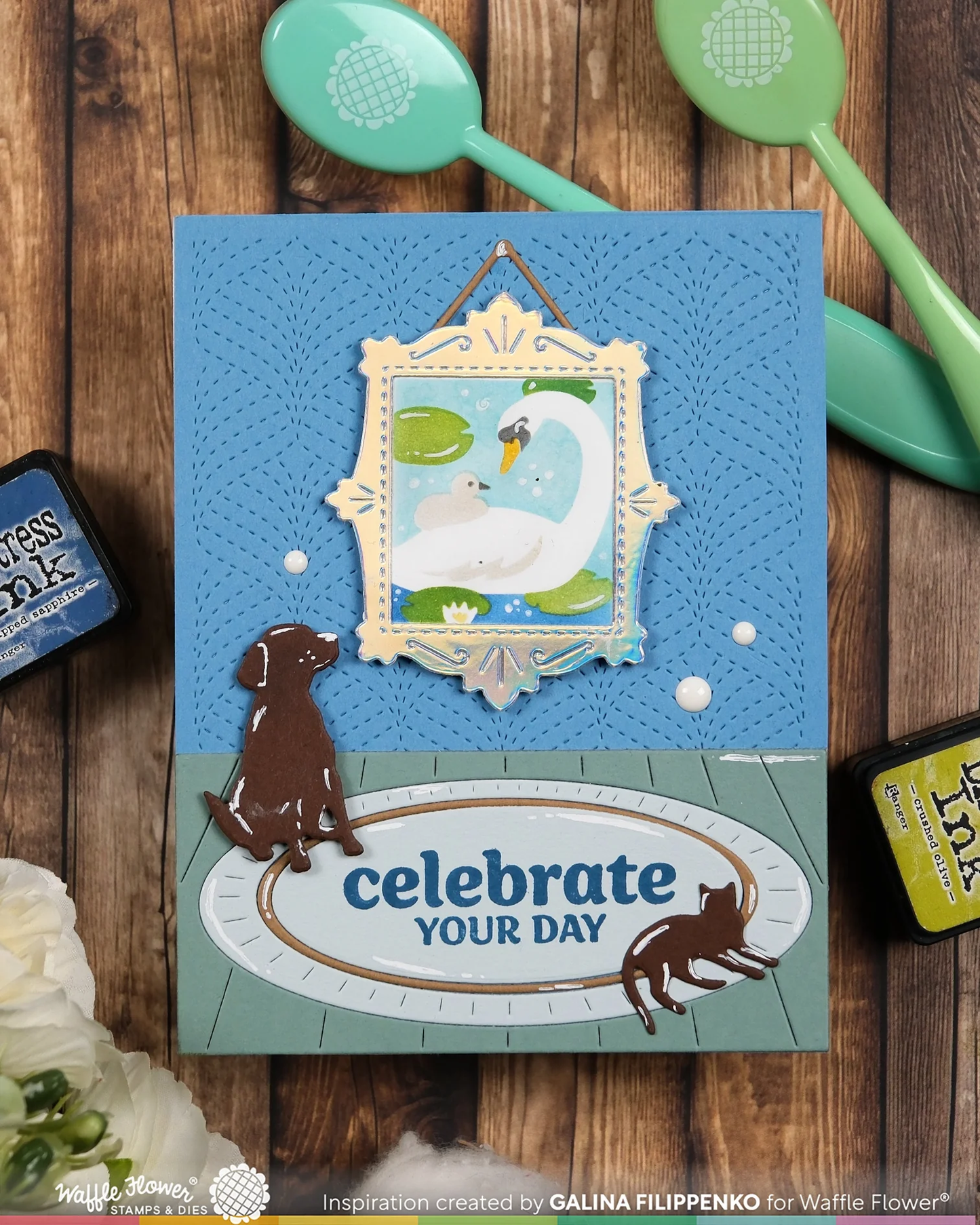 Waffle Flower - Happy Leaves Texture Die