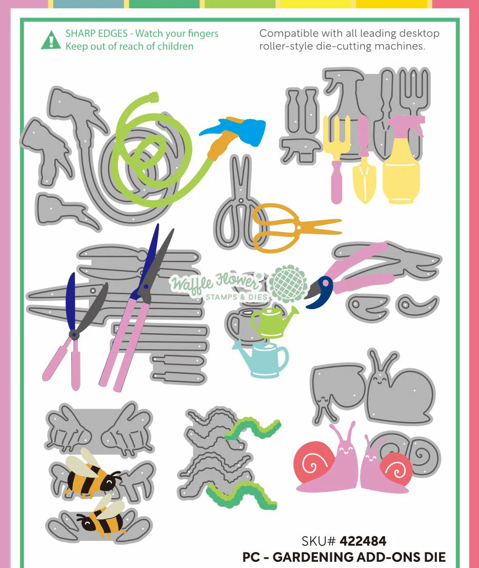 Waffle Flower - Postage Collage - Gardening Add-ons Die