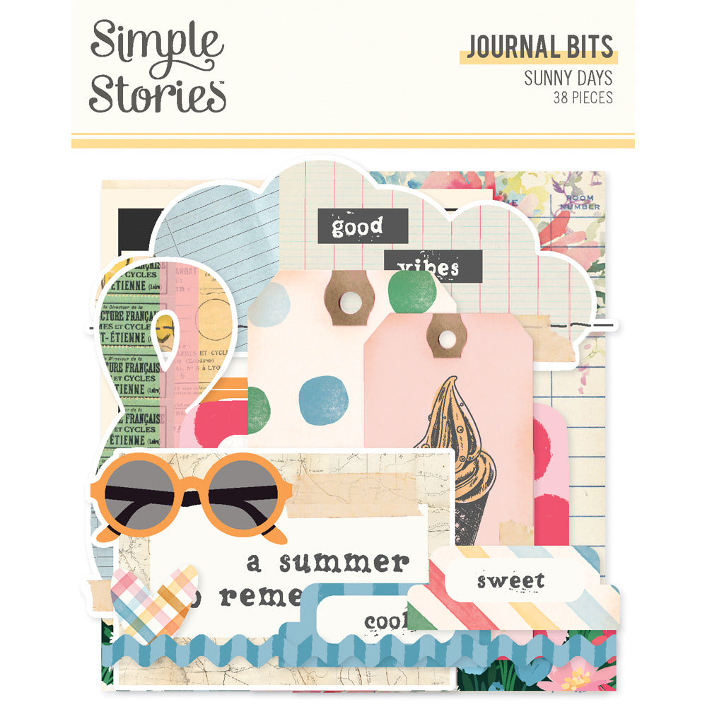 Simple Stories - Sunny Days - Journal Bits & Pieces