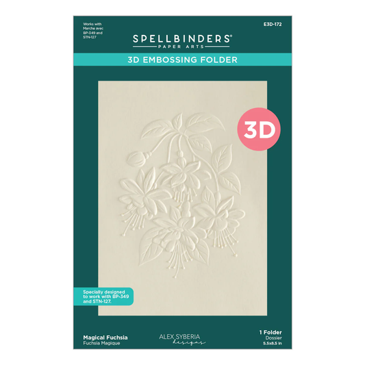 Spellbinders - Magical Fuchsia 3D Embossing Folder