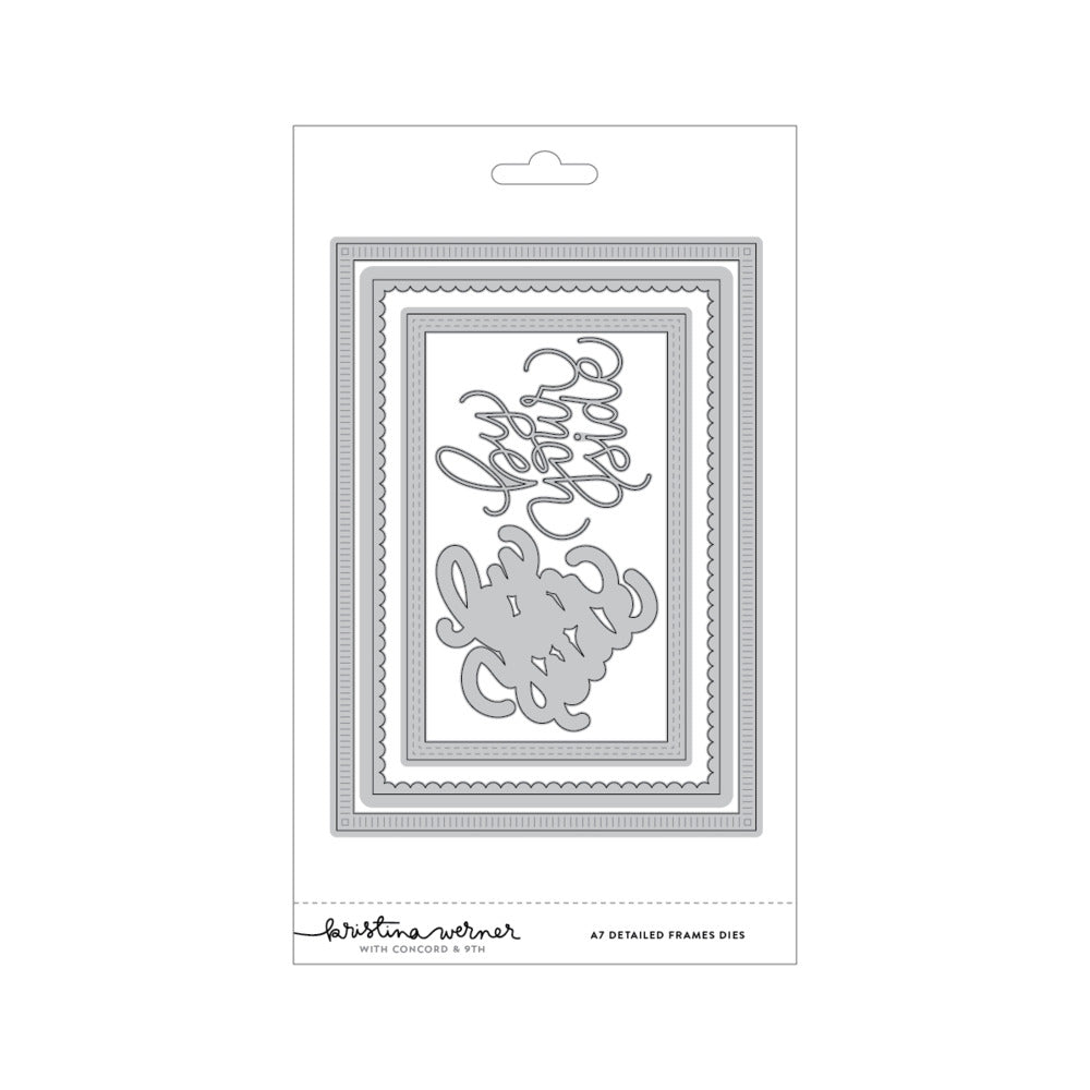 Concord & 9th - A7 Detailed Frames Die Set by Kristina Werner