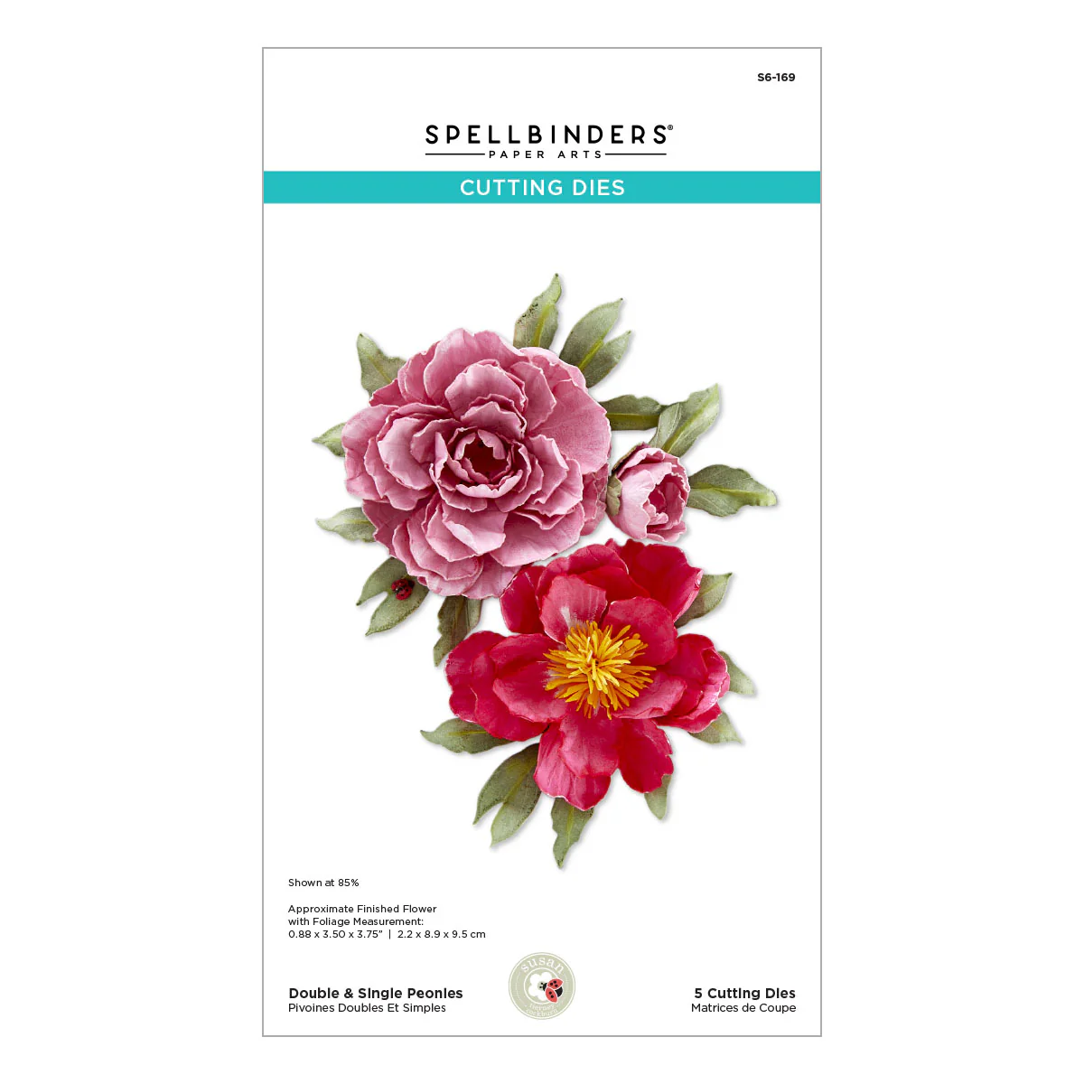 Spellbinders - Double & Single Peonies Die Set