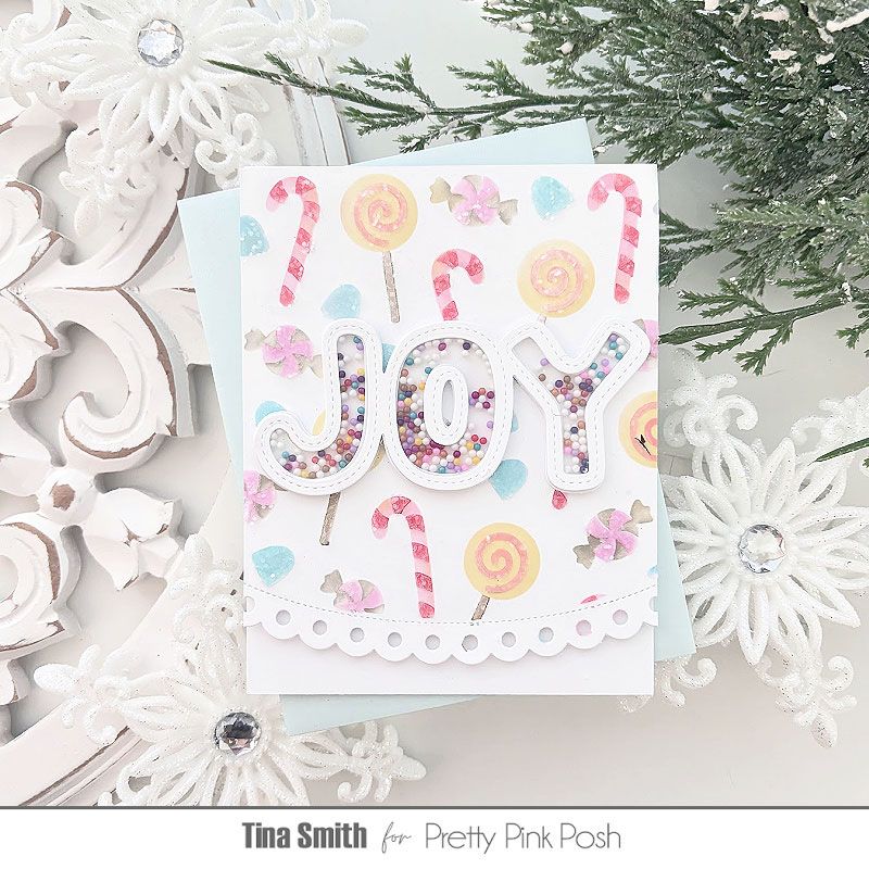 Pretty Pink Posh - Joy Word Shaker Die Set