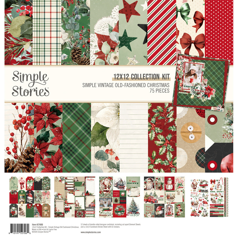 Simple Stories - Simple Vintage Old-Fashioned Christmas - Collection Kit