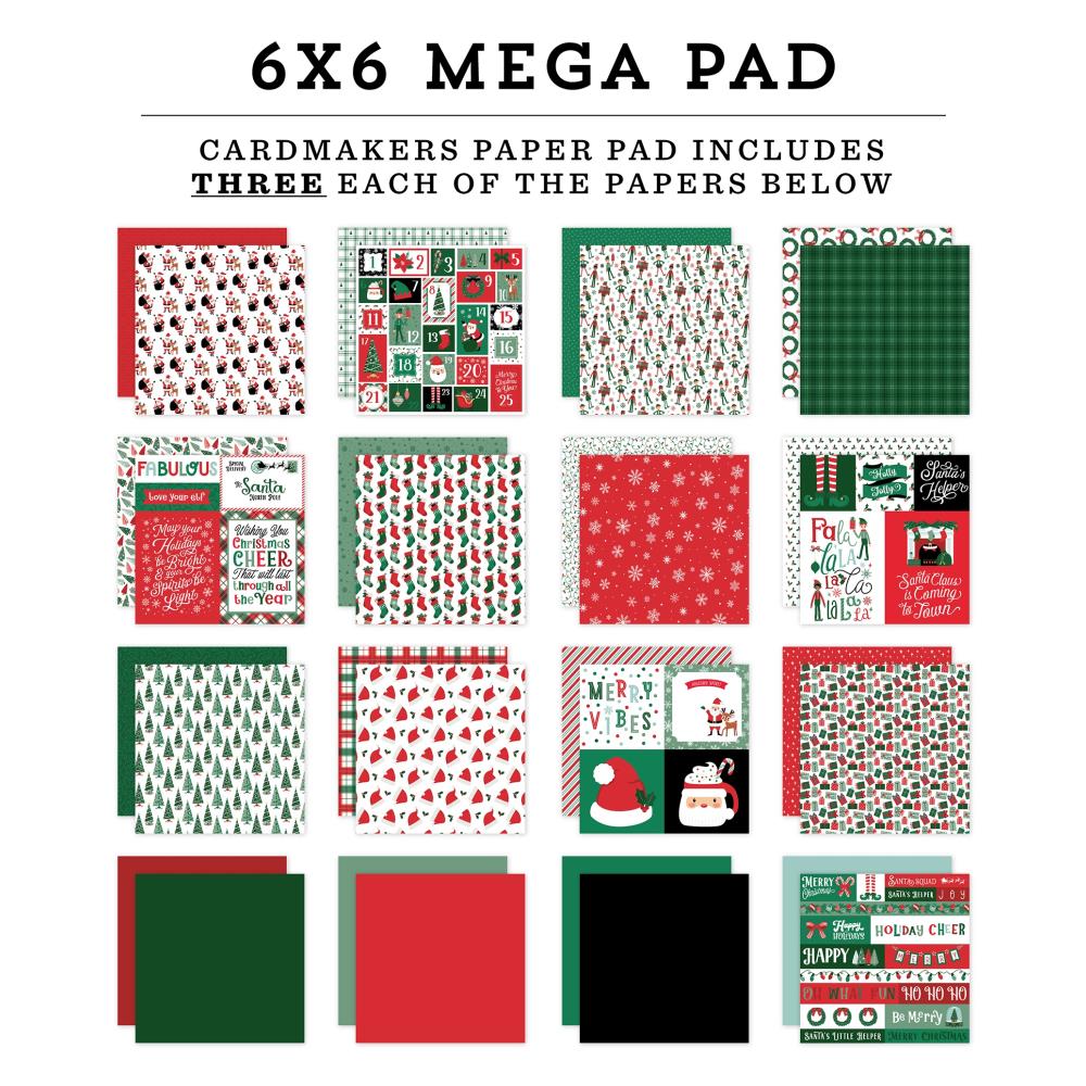 Echo Park - Christmas Express - 6x6 Cardmakers Mega Paper Pad