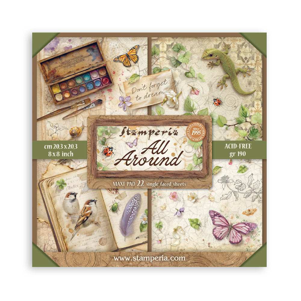Stamperia - All Around - 8x8 Maxi Paper Pad