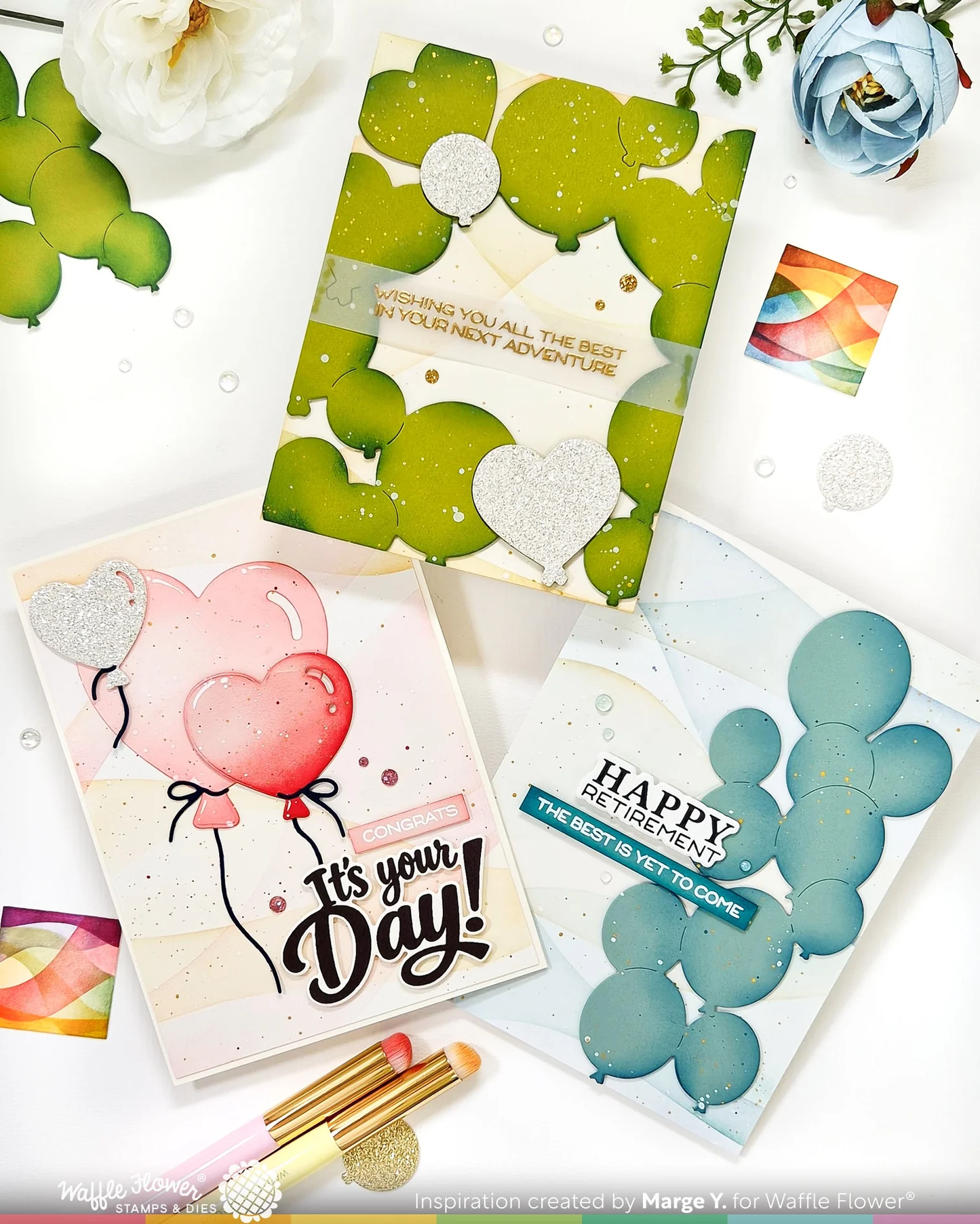 Waffle Flower - Balloon Cluster Die