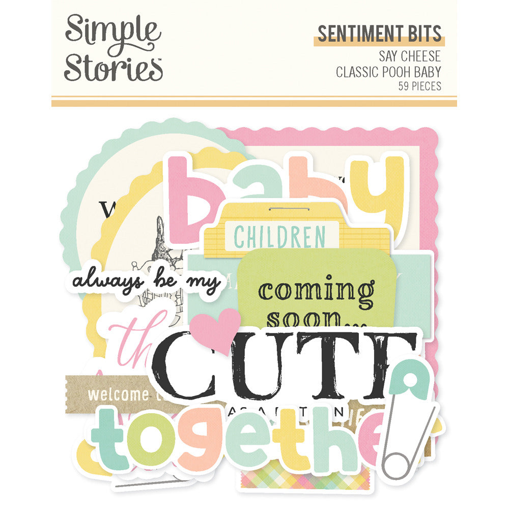 Simple Stories - Say Cheese Classic Pooh Baby - Sentiment Bits & Pieces