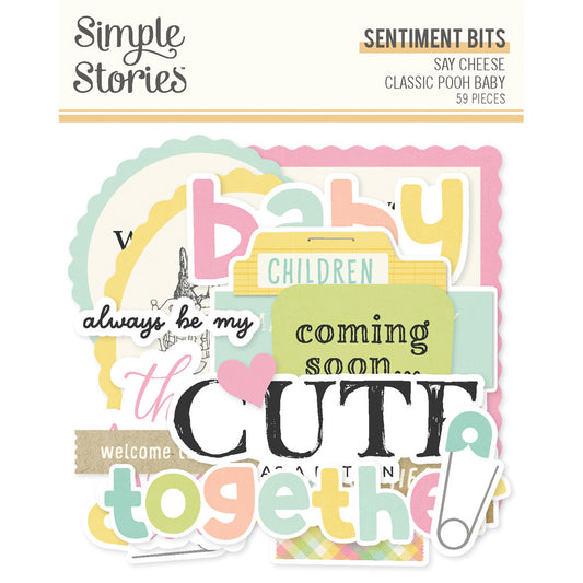 Simple Stories - Say Cheese Classic Pooh Baby - Sentiment Bits & Pieces
