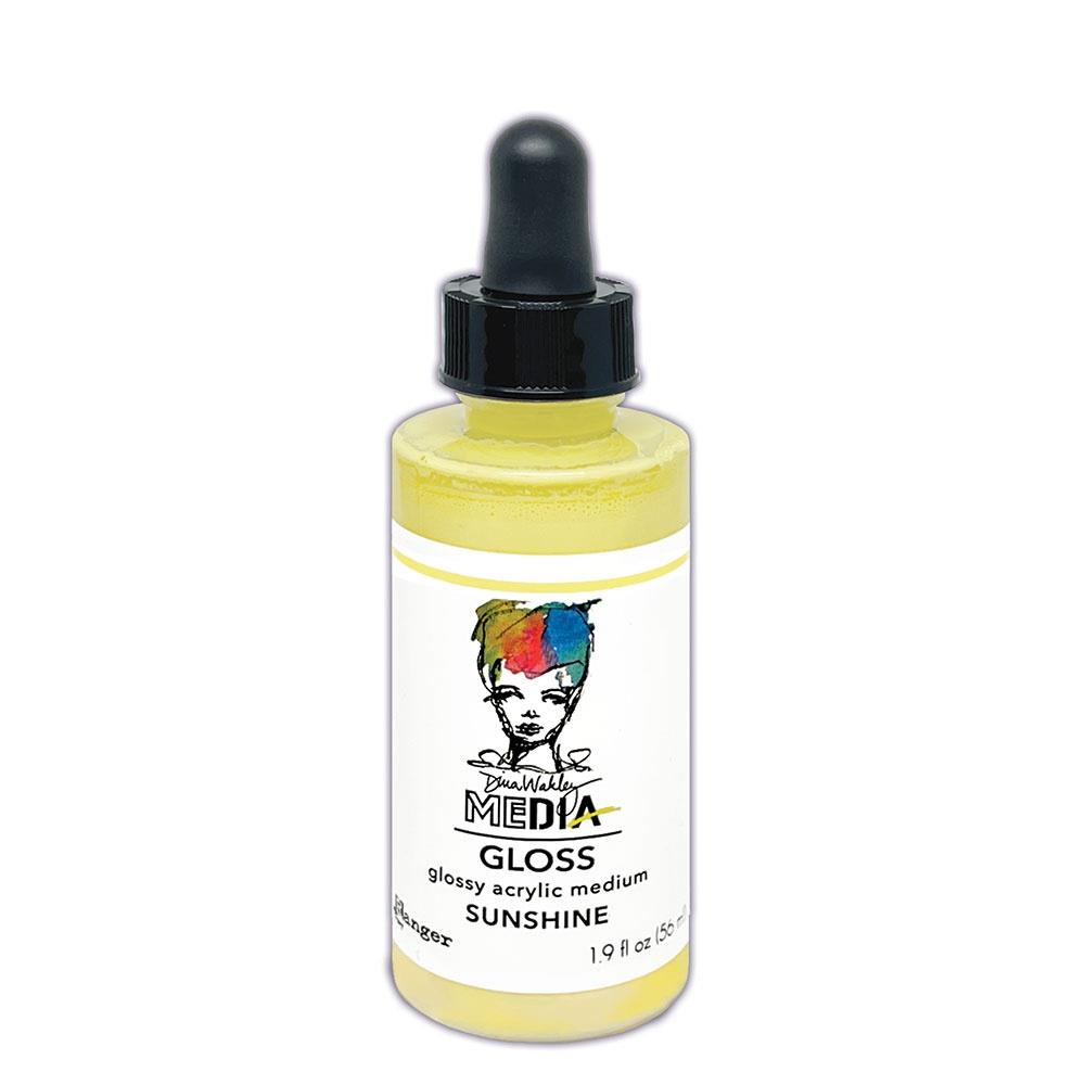 Dina Wakley - Glossy Acrylic Medium - Sunshine