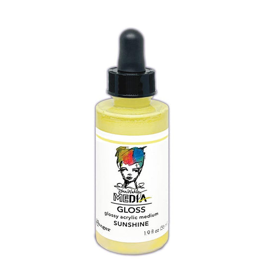 Dina Wakley - Glossy Acrylic Medium - Sunshine