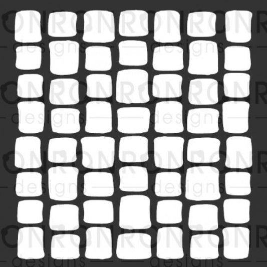 RonRon Designs - Stencil - Blocks: 6x6