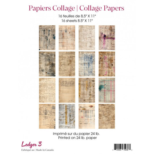 RonRon Designs - Collage Papers - Ledger 3