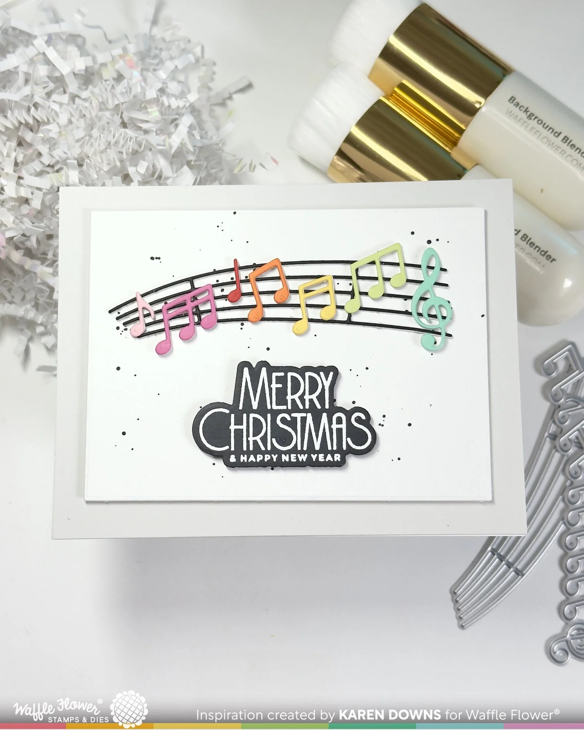 Waffle Flower - Joyful Notes Die Set