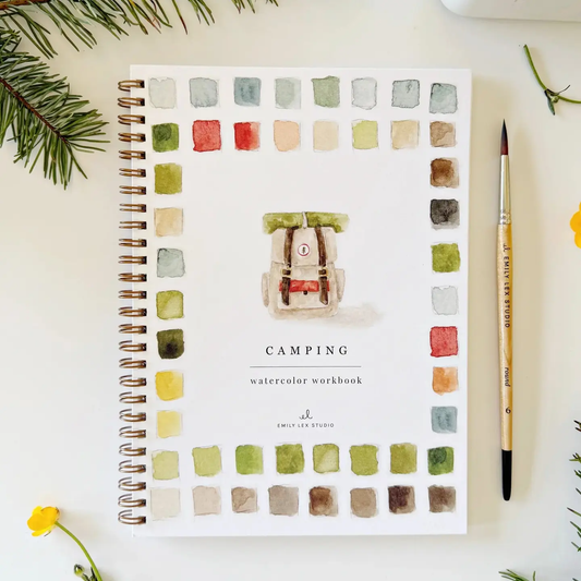 Emily Lex Studio - Watercolor Workbook - Camping