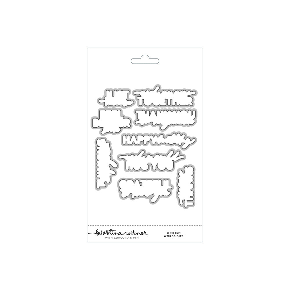 Concord & 9th - Written Words Stamp & Die Bundle by Kristina Werner