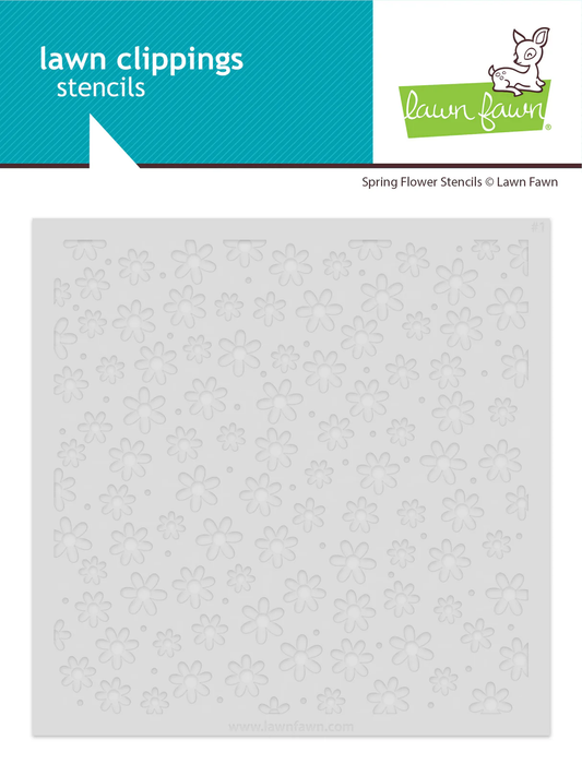 Lawn Fawn - Spring Flowers Stencil Set