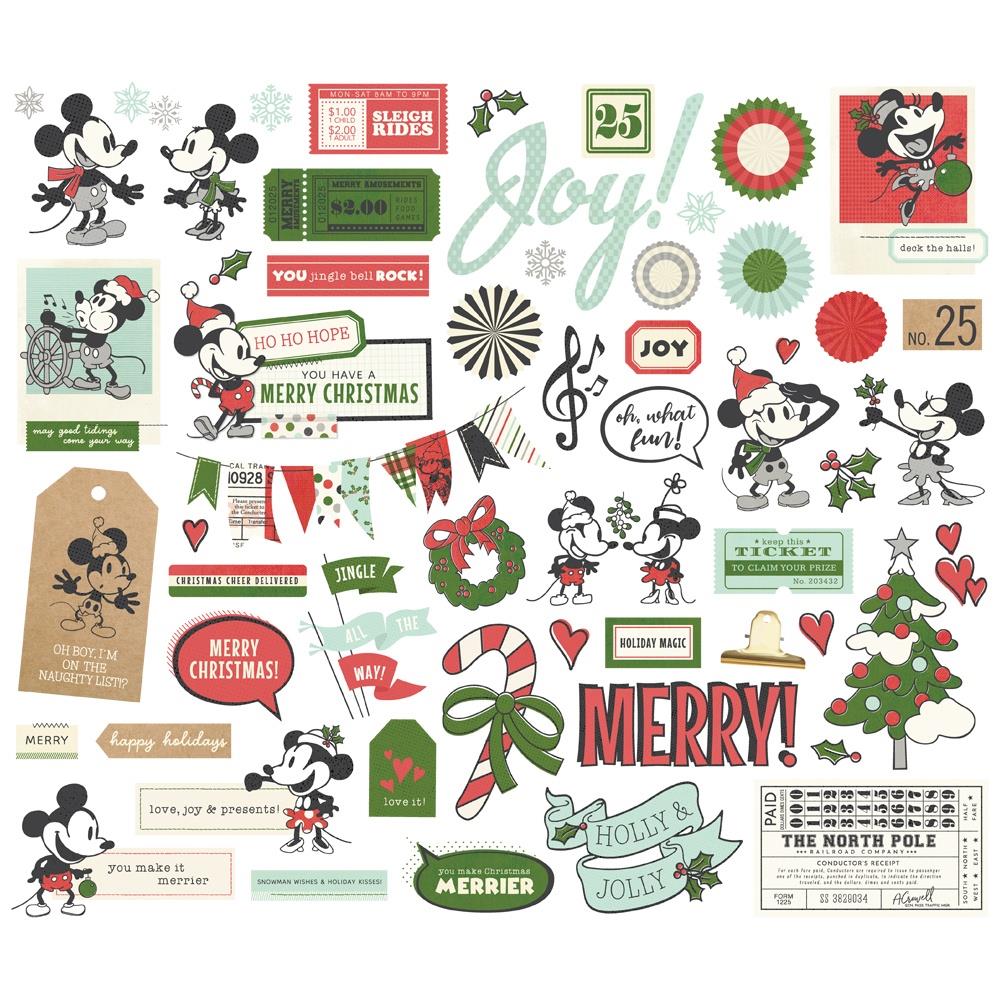 Simple Stories - Say Cheese Classic Mouse Christmas - Bits & Pieces