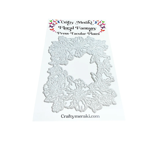 Crafty Meraki - Floral Fantasy Press-Tacular Plate