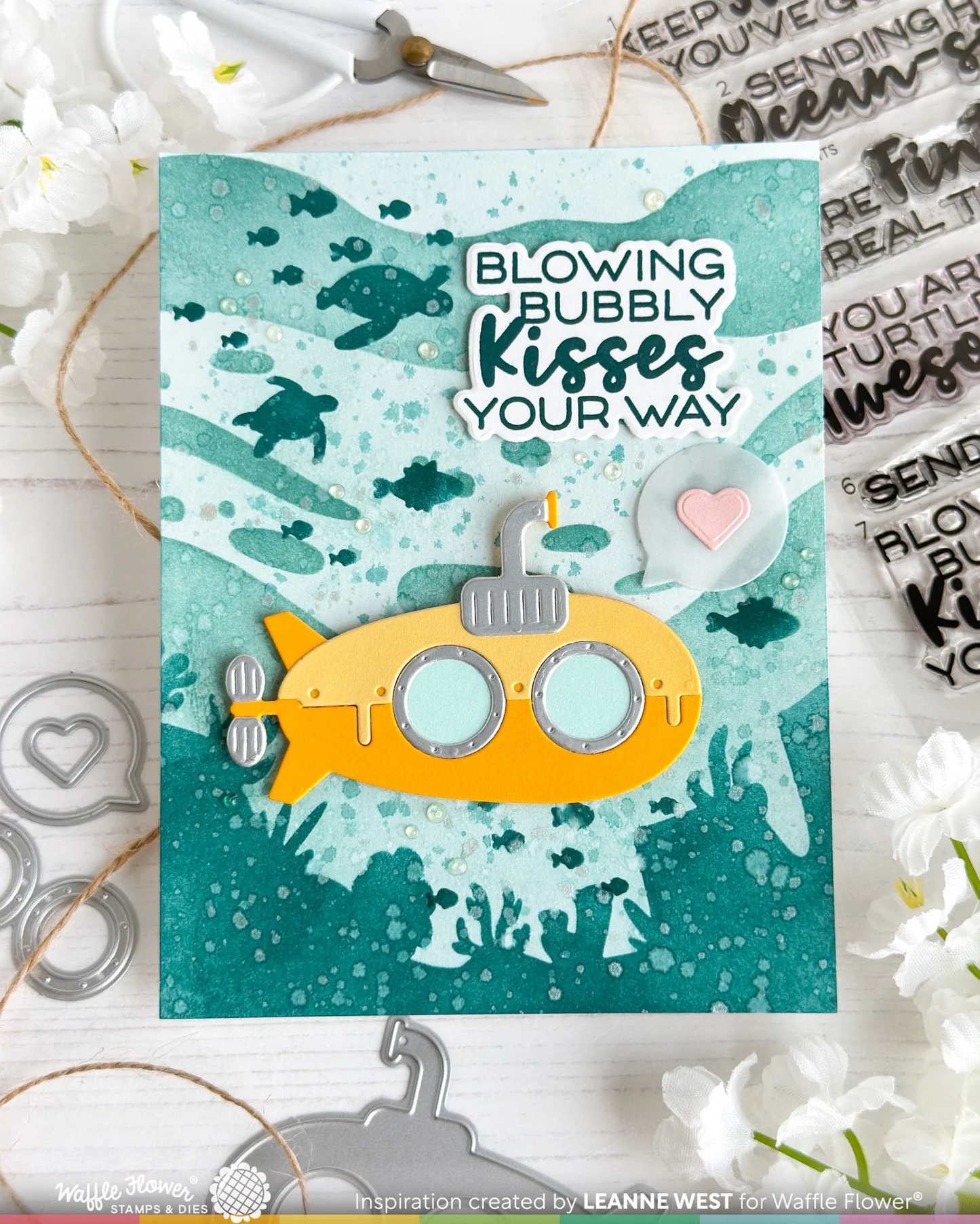 Waffle Flower - Happy Submarine Die Set