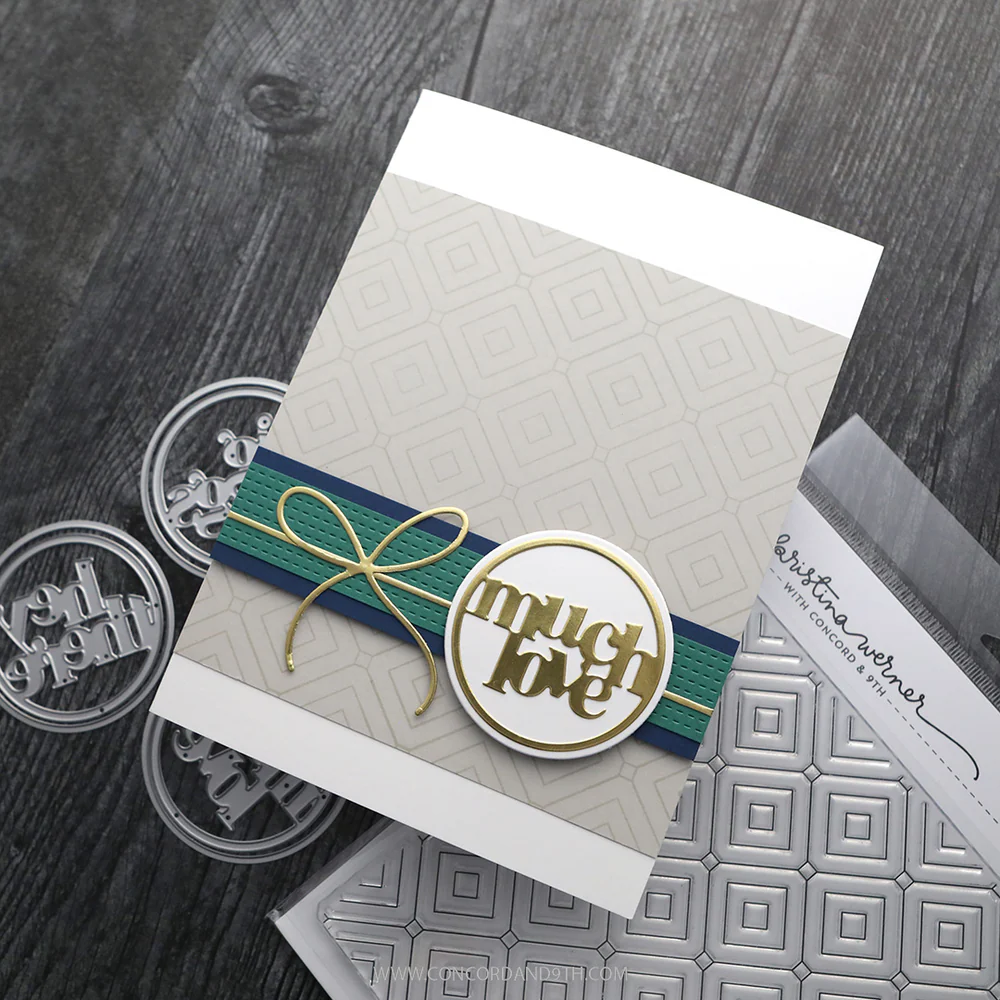 Concord & 9th - Easy Repeat Colette Tile Background Stamp by Kristina Werner