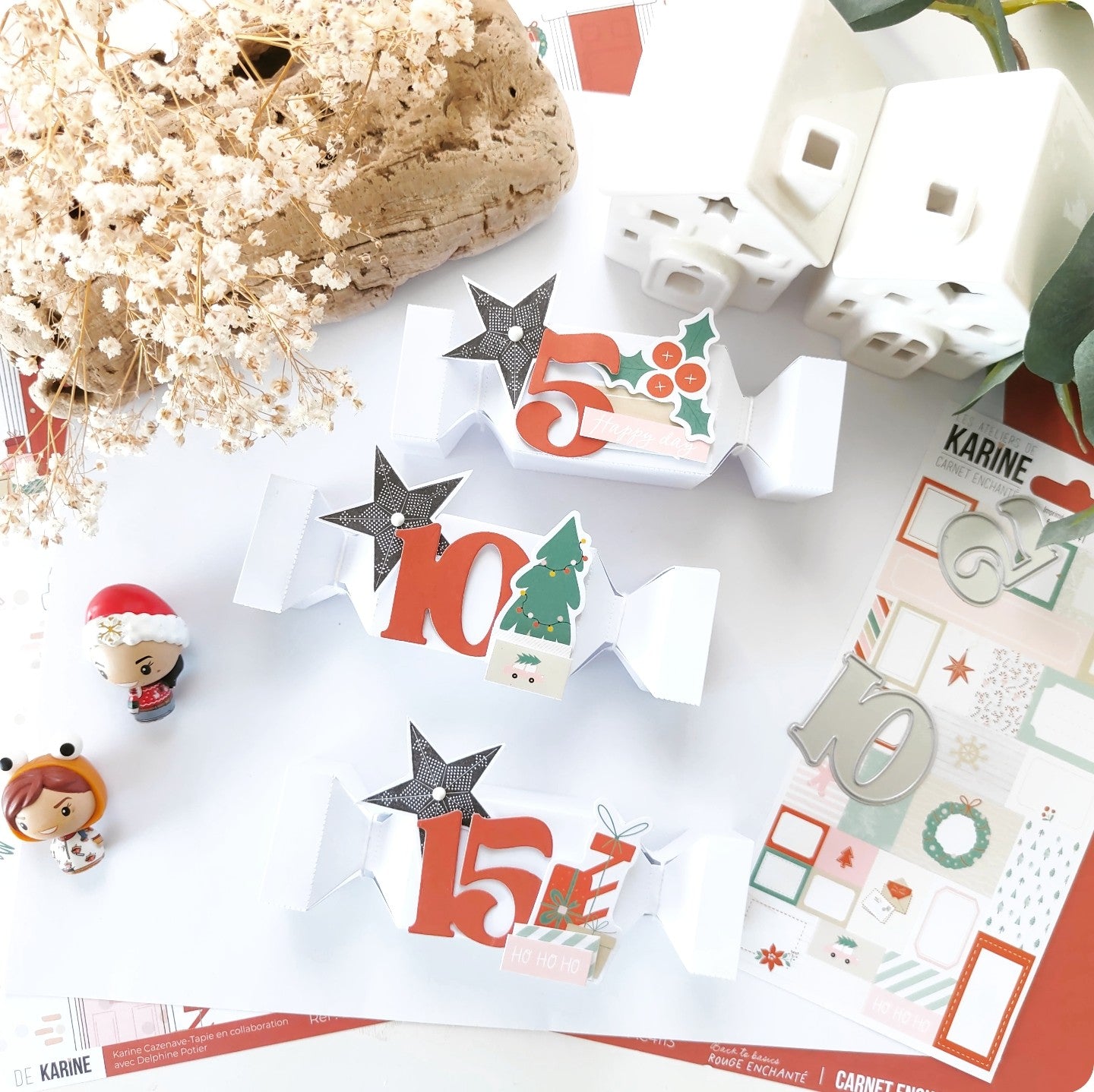 Les Ateliers de Karine - Carnet Enchante - Label Stickers