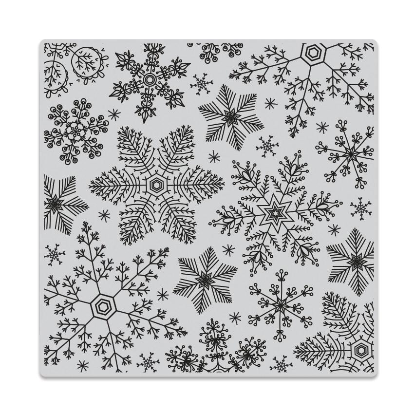 Hero Arts - Hand Drawn Snowflakes Bold Prints Cling Stamp