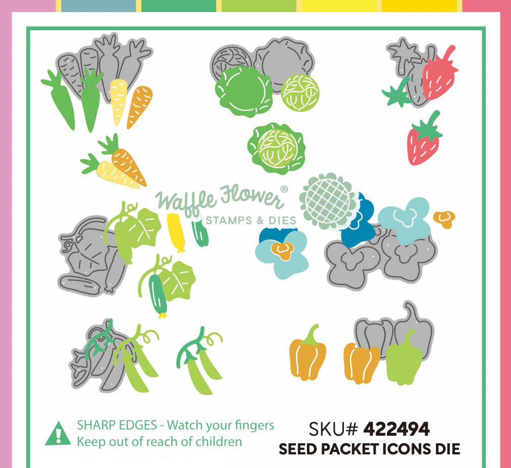Waffle Flower - Seed Packet Icons Die