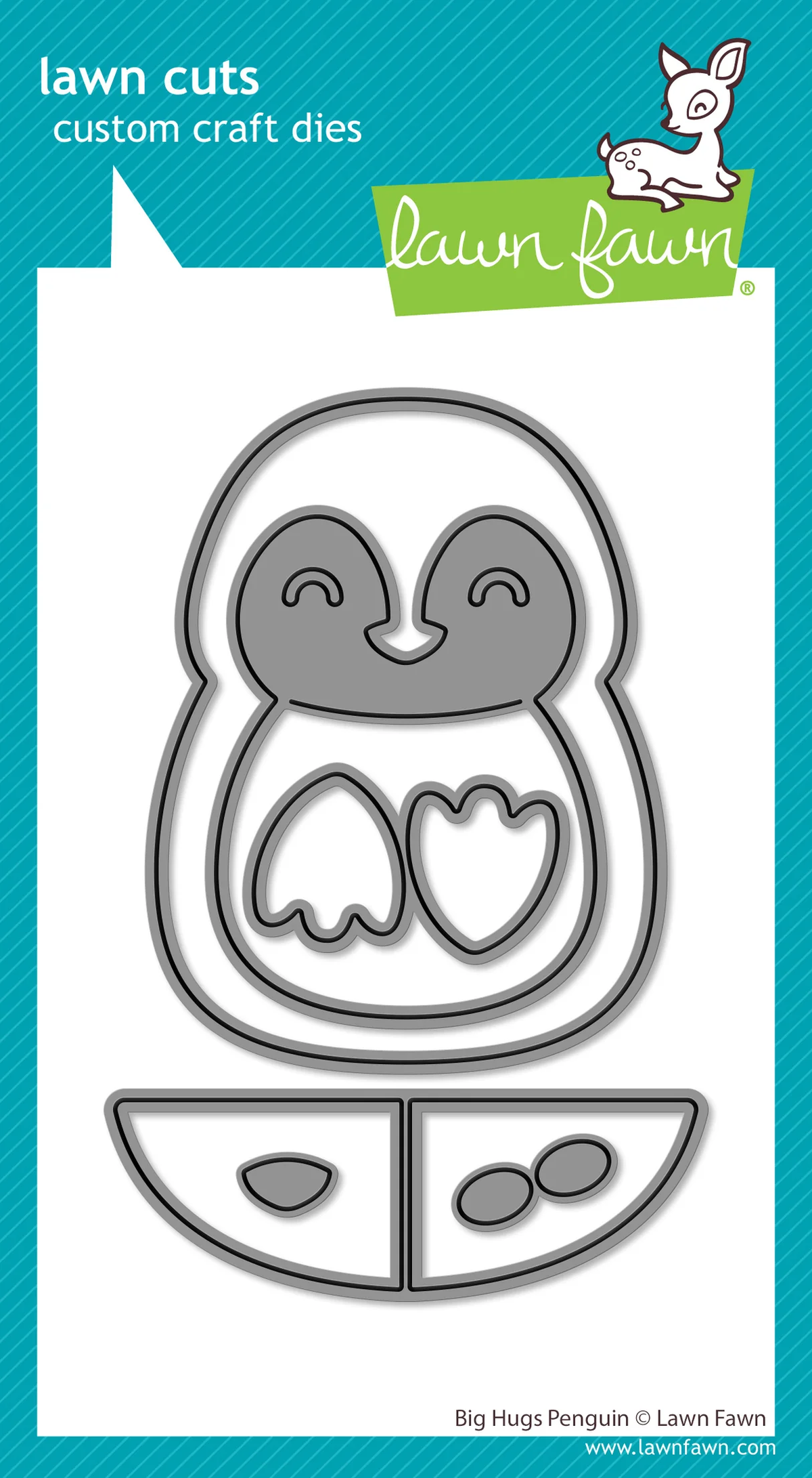 Lawn Fawn - Big Hugs Penguin Die
