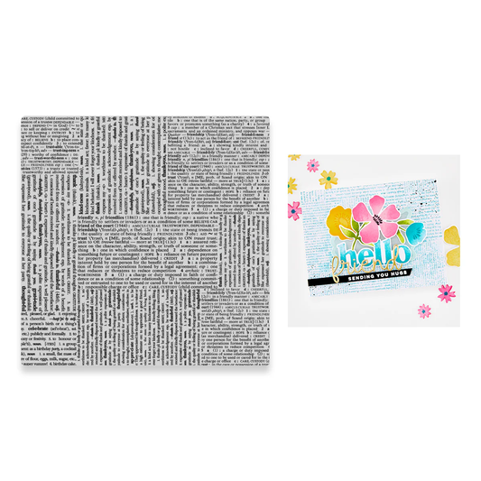 Hero Arts - Friendly Type Cling Stamp