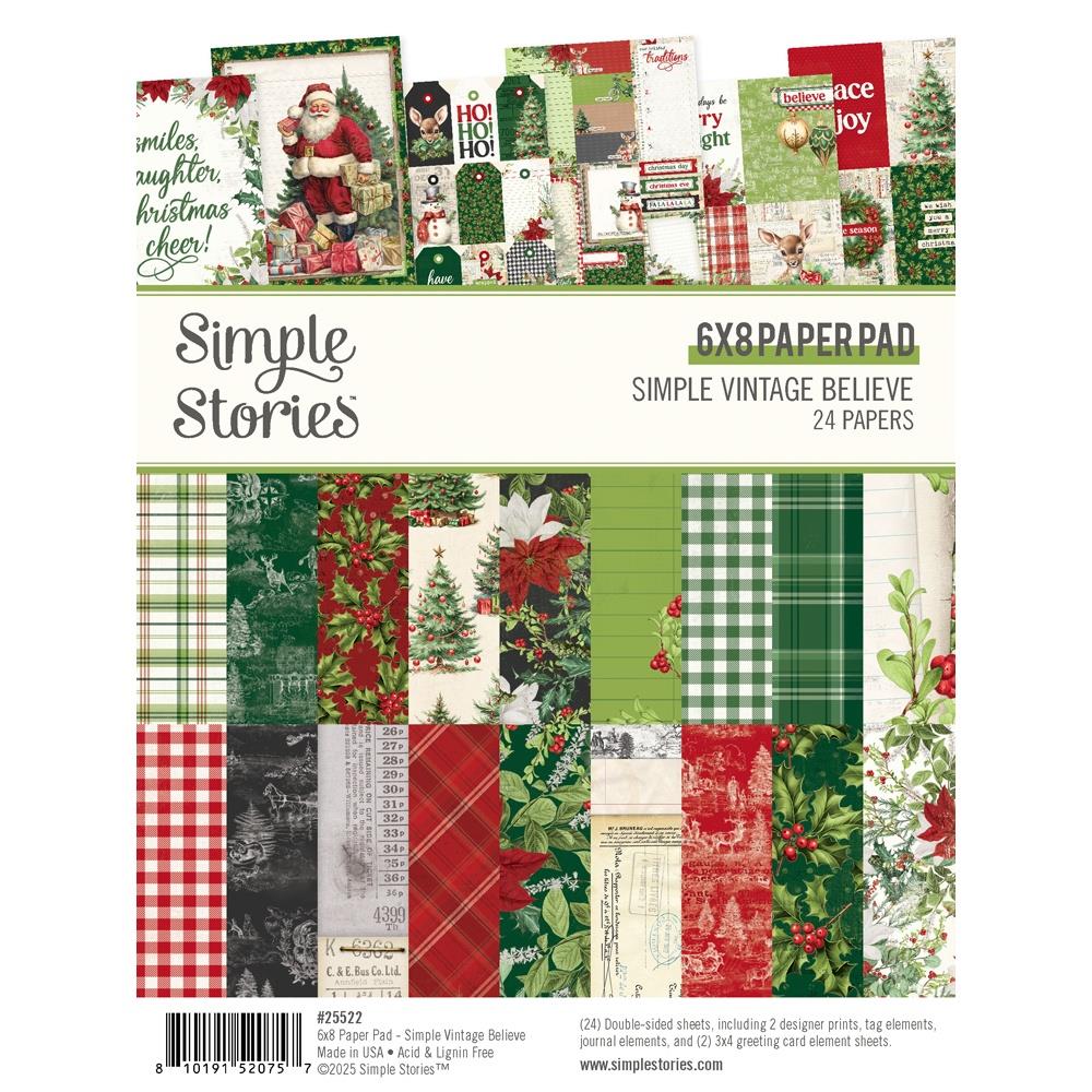 Simple Stories - Simple Vintage Believe - 6x8 Paper Pad
