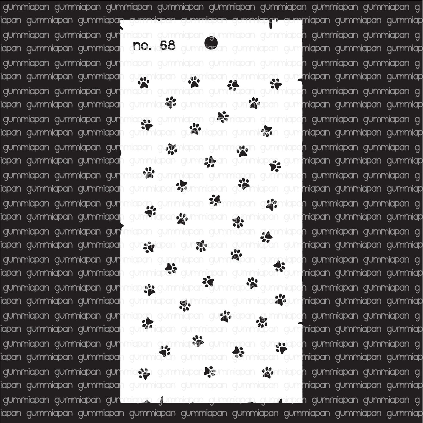 Gummiapan - Stencil No. 58 - Paws