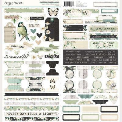 Simple Stories - Simple Vintage Timeless Harmony - Cardstock Stickers: Basics