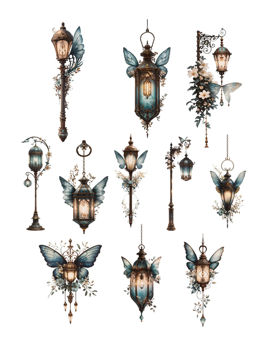 Simply Stated - Shades of Teal - Lanterns Ephemera