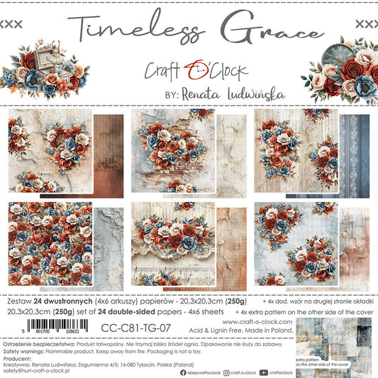 Craft O'Clock - Timeless Grace - 8x8 Paper Pad