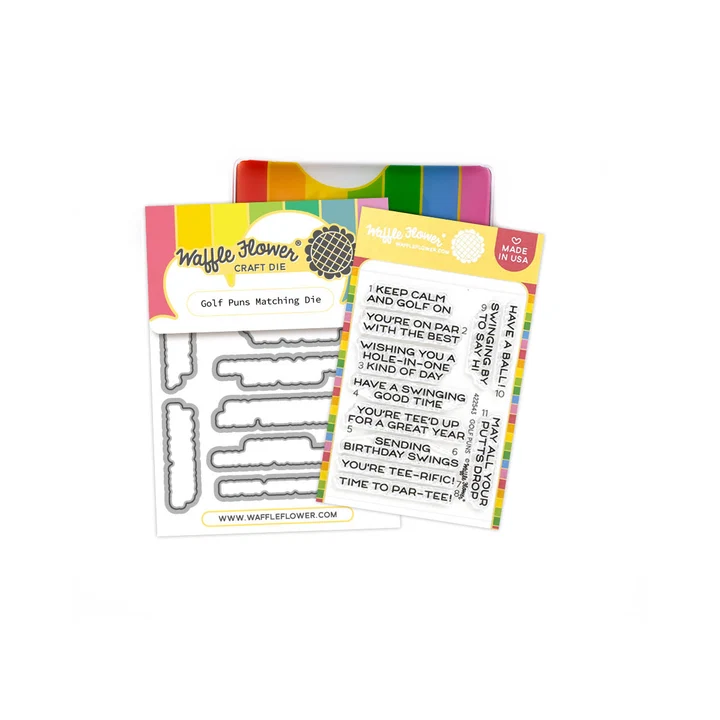 Waffle Flower - Golf Puns Stamp & Die Bundle