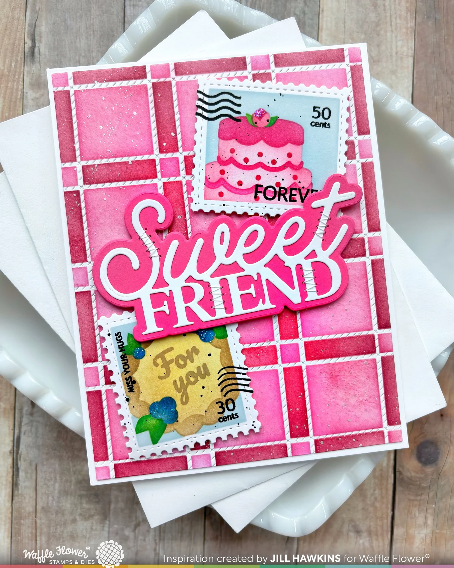 Waffle Flower - Picnic Plaid Stencil