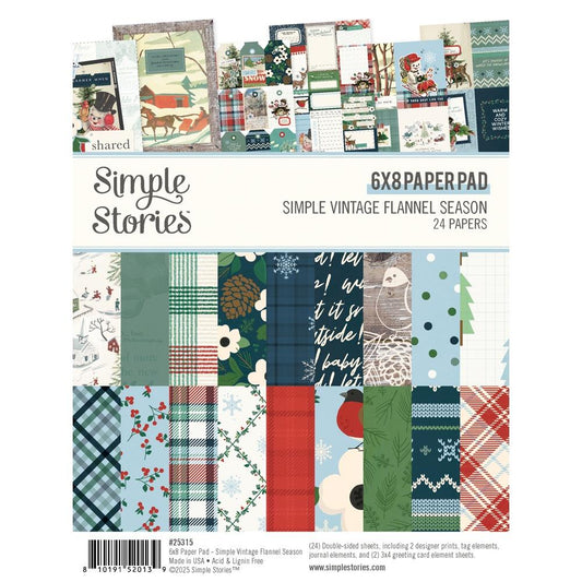 Simple Stories - Simple Vintage Flannel Season - 6x8 Paper Pad