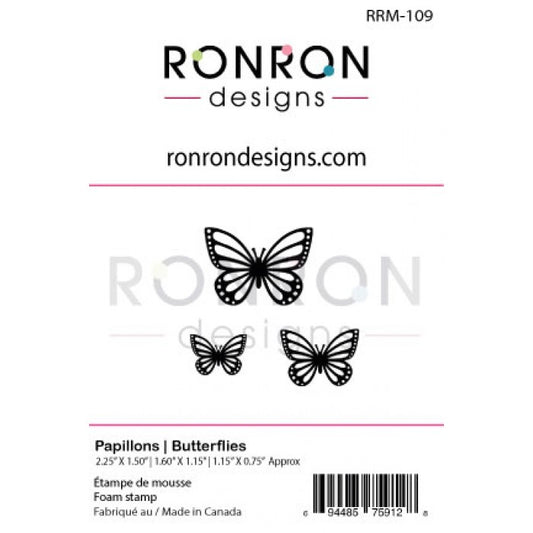 RonRon Designs - Foam Stamp - Butterflies