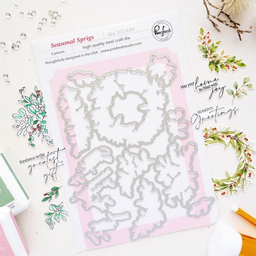 Pinkfresh - Seasonal Sprigs - Die Set