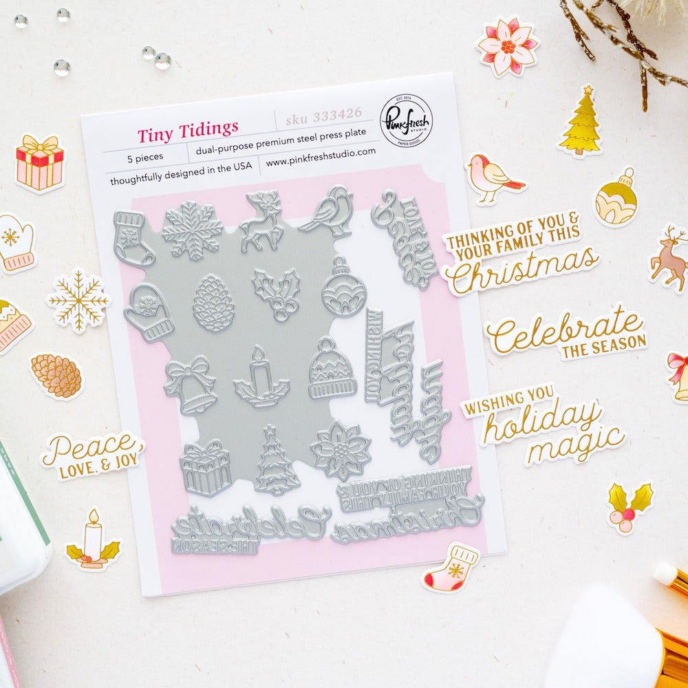 Pinkfresh - Tiny Tidings - Press Plate