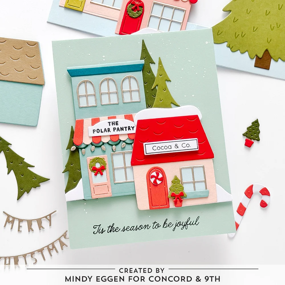Concord & 9th - North Pole Greetings Stamp & Die Bundle