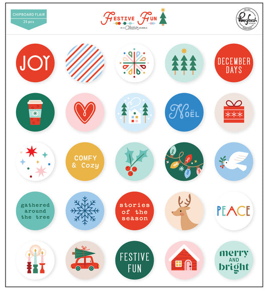 Pinkfresh - Festive Fun - Chipboard Flair