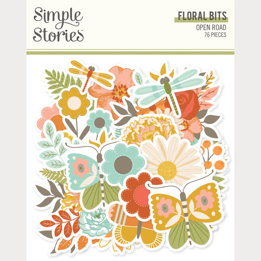 Simple Stories - Open Road - Floral Bits