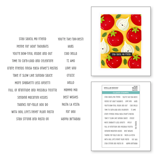 Spellbinders - Stay Saucy Stamp Set