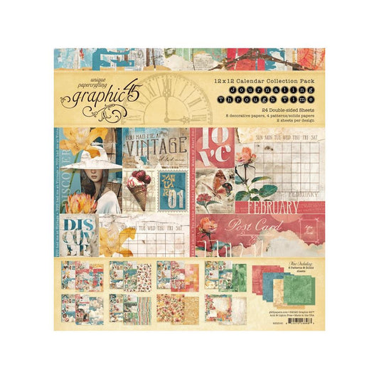 Graphic 45 - Journaling Through Time - 12x12 Collections Pack