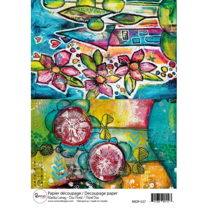 RonRon Designs - Rice Paper - Floral Duo